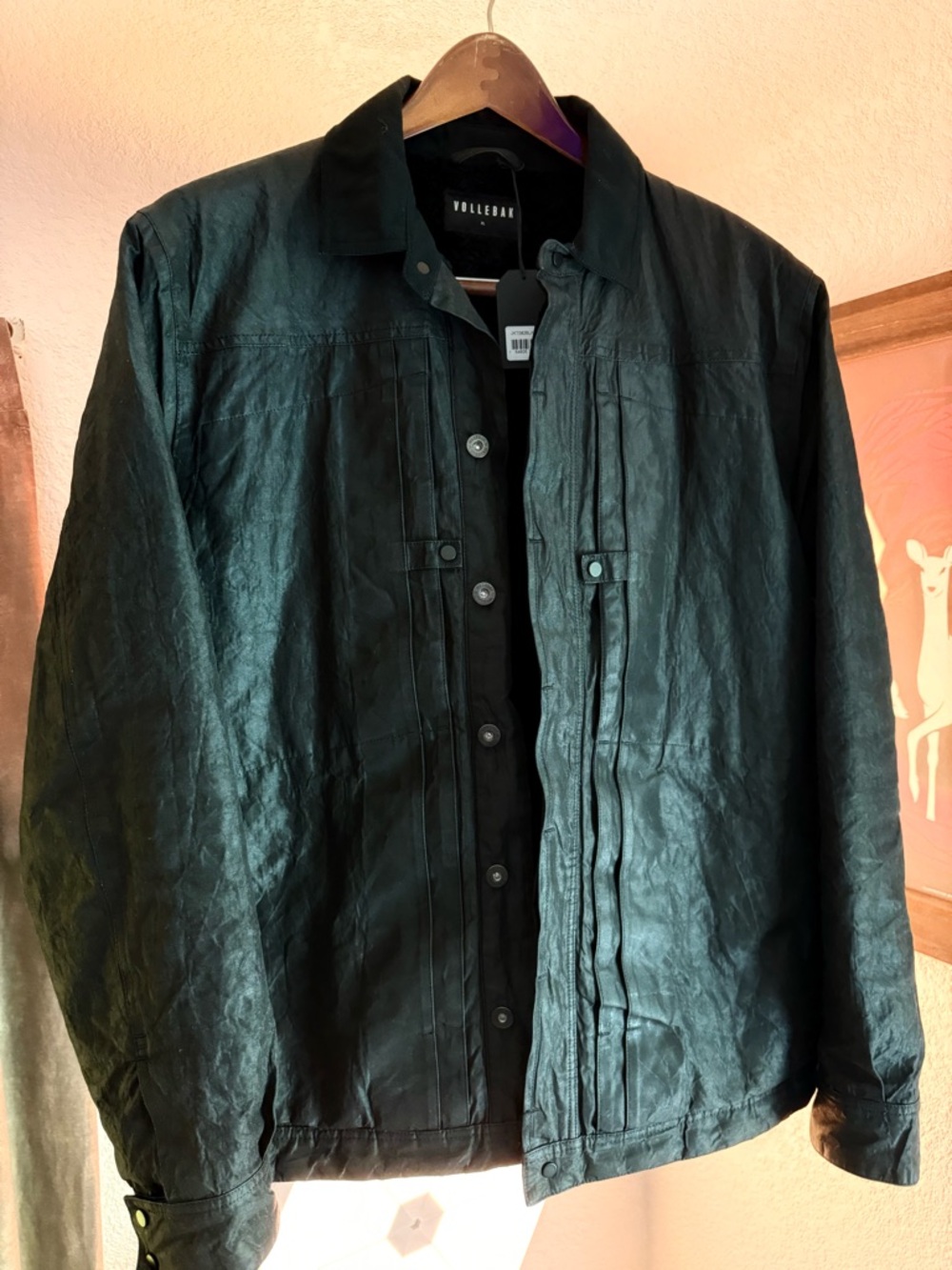 Vollebak Indestructible Utility Jacket XL Dyneema Black Fleece Waterproof NWT